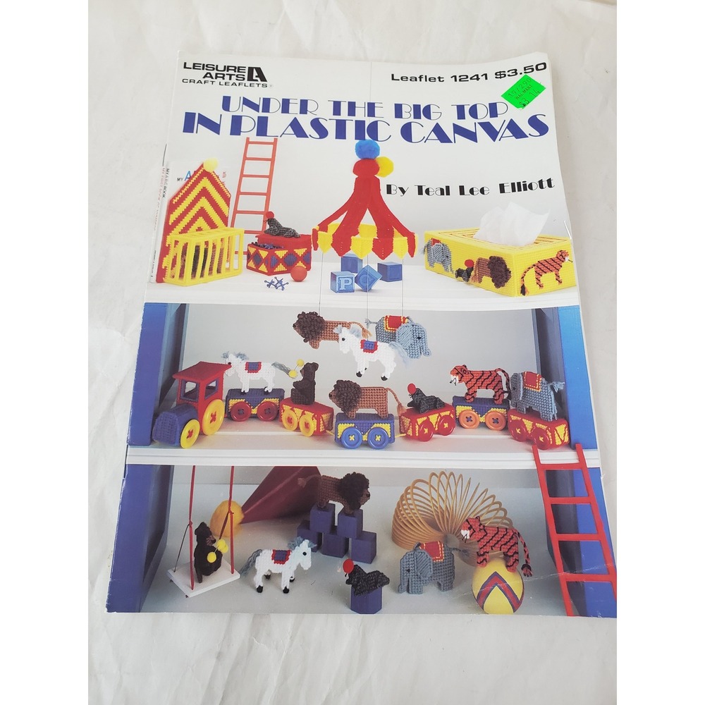 Leisure Arts Under The Big Top In Plastic Canvas Leaflet 1241 Circus Patterns